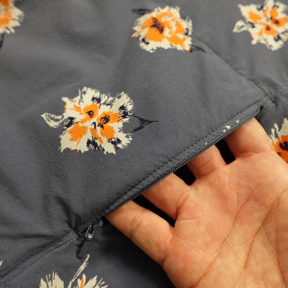 Duluth Trading DuluthFlex Sidewinder Tunic Women’s Small Slate Blue Floral - Picture 10 of 12